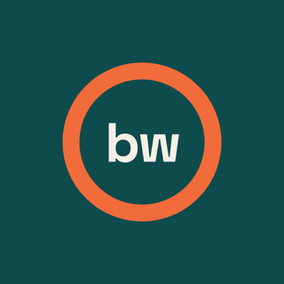 Boring Wins logo: bw inside an orange ring